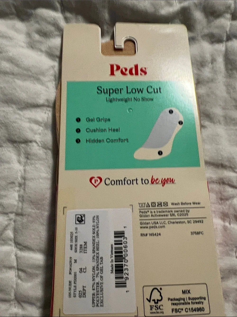 Peds Super Low Cut No-Show Footies in Nude